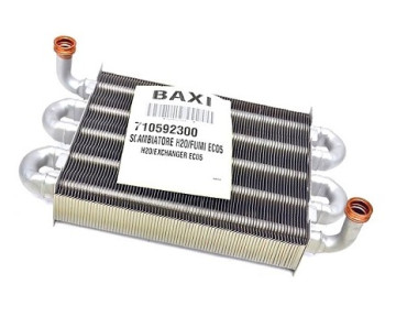 Теплообменник основной для настенных газовых котлов Baxi арт. 710592300